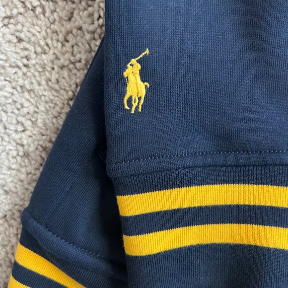 Polo Ralph Lauren Mens Navy Varsity Style Cardigan Jacket Large - Picture 5 of 6